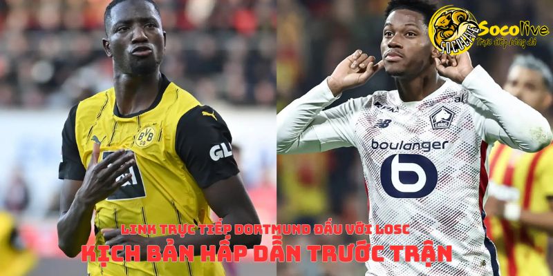 Link trực tiếp Dortmund đấu với LOSC & kịch bản hấp dẫn trước trận 9 Link trực tiếp Dortmund đấu với LOSC tại socolive